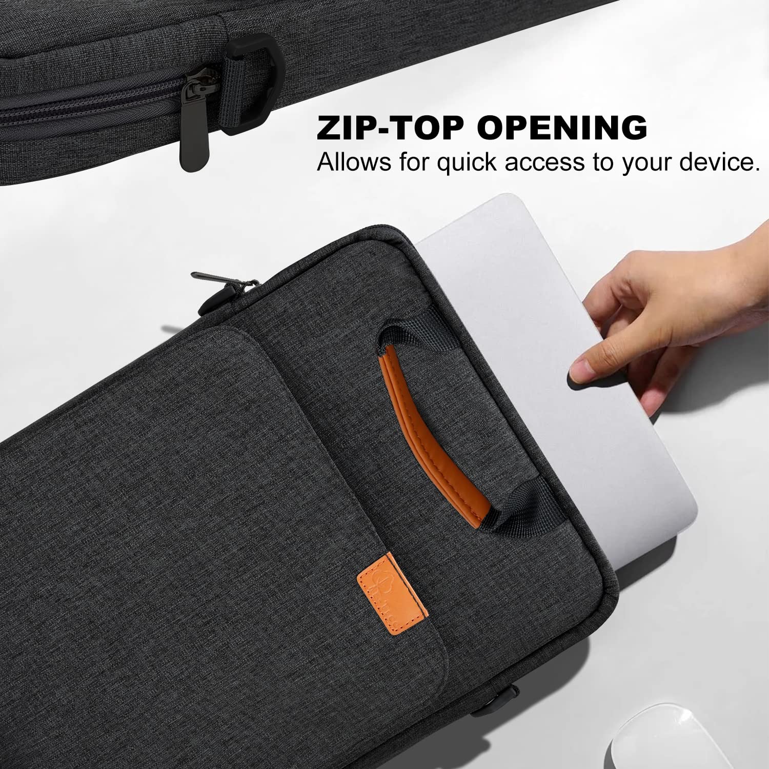 13 Inch Laptop Sleeve with Shoulder Strap & Handle - Protective Case for 13.3
