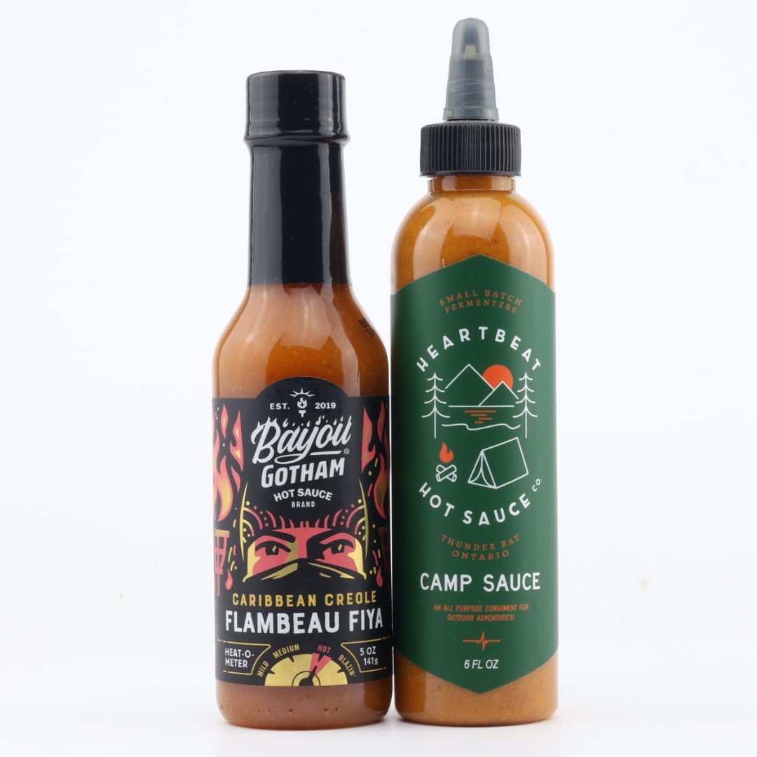 Hot Sauce Variety Pack - 10 Spicy Flavors Including Da Bomb, Heartbeat Red Habanero & Dave's Insanity | Perfect for Wings, Tacos, Burgers & BBQ | Gourmet Hot Sauce Gift Set for Heat Lovers