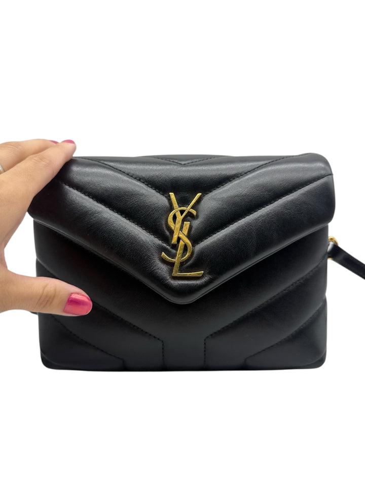 YSL Toy Loulou Small Leather Crossbody Bag for Women - Luxury Designer Shoulder Purse with Chain Strap, Perfect for Date Night, Parties & Everyday Use