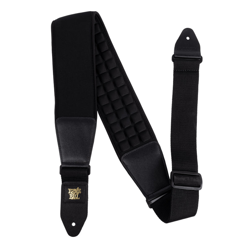 Ernie Ball Cloud Comfort Guitar Strap - Extra Wide Padded Shoulder Strap for Electric & Acoustic Guitars - Black - Perfect for Live Performances & Studio Sessions