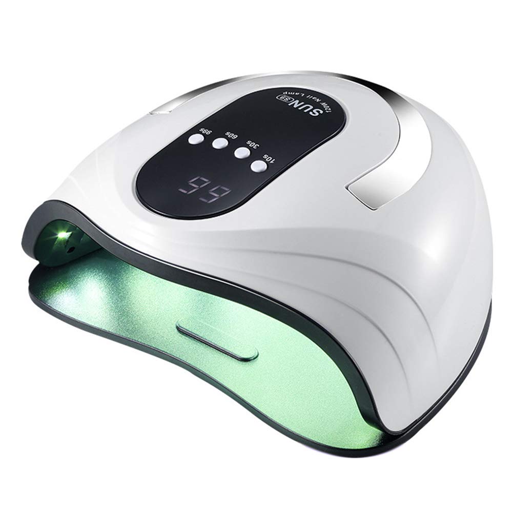 120W UV LED Nail Lamp for Gel Polish - Smart Nail Dryer with 4 Timer Settings & Auto Sensor - Professional Nail Art Tools for Home & Salon Use - Perfect for Manicures, Pedicures & Nail Extensions