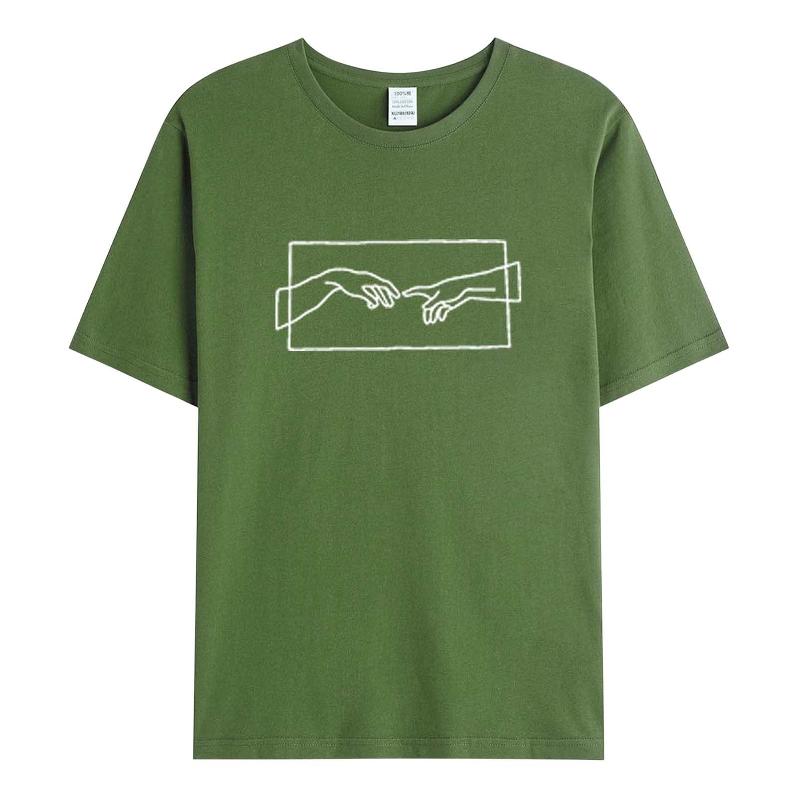 Trendy Vintage Graphic T-Shirts for Men - Loose Fit Short Sleeve Tees, Casual Blouses & Tunics 2023 | Perfect for Streetwear, Summer Outfits & Retro Fashion