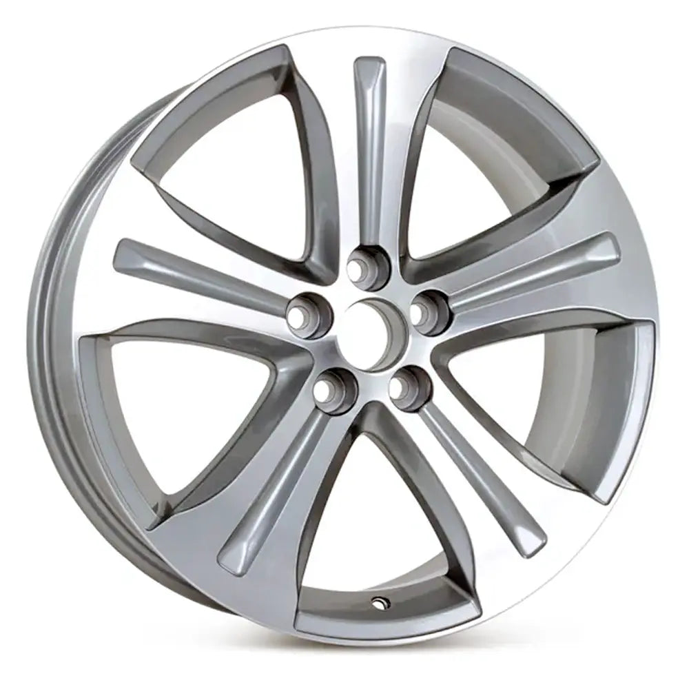 19 Inch Toyota Highlander Wheel Replacement - Machined Silver Replica Rim 69536 B 426110E160 - Perfect for Off-Roading, City Driving & Car Upgrades