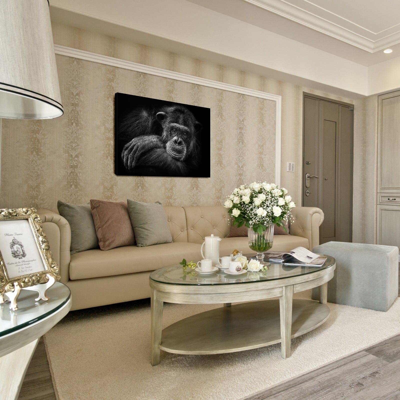 Premium Chimpanzee Canvas Wall Art - 18