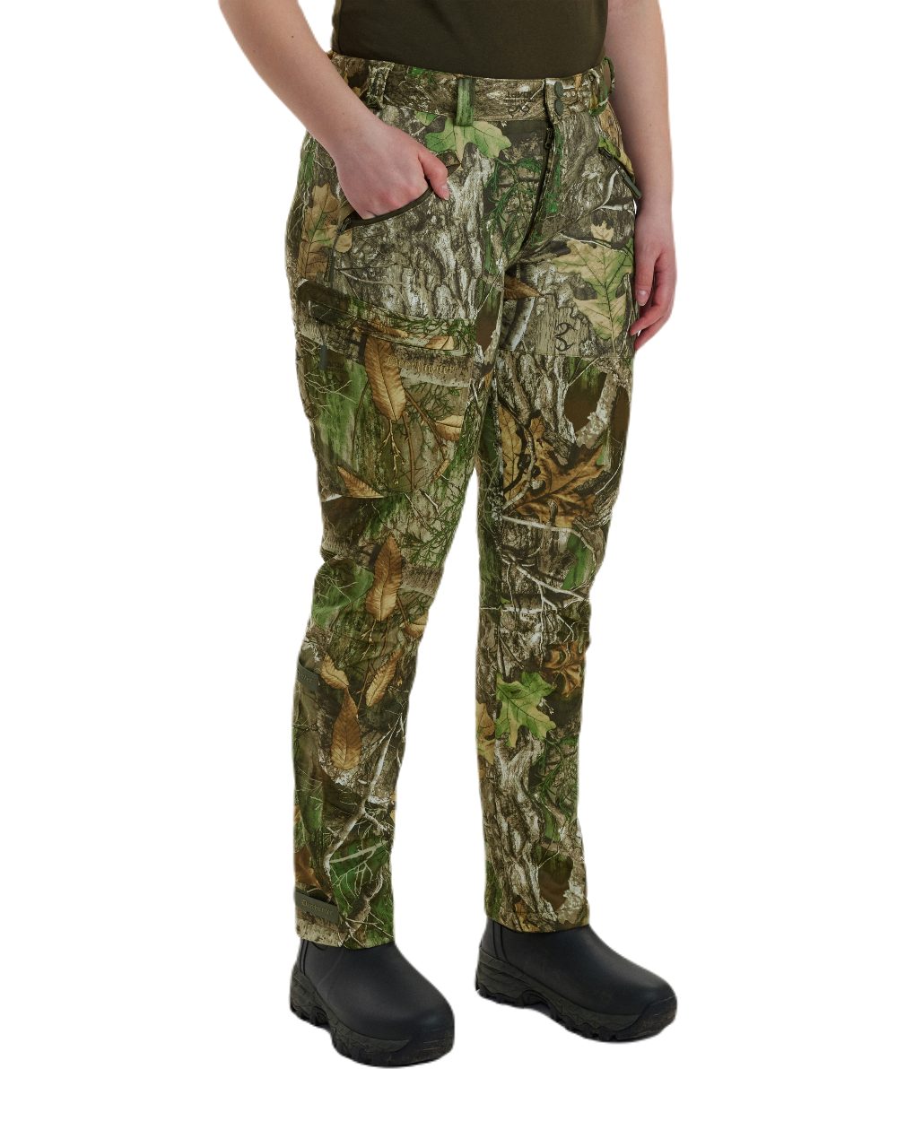 Deerhunter Lady April Trousers - Women's Outdoor Hiking Pants with Stretch & Water Resistant Fabric for Camping, Travel & Adventure Activities