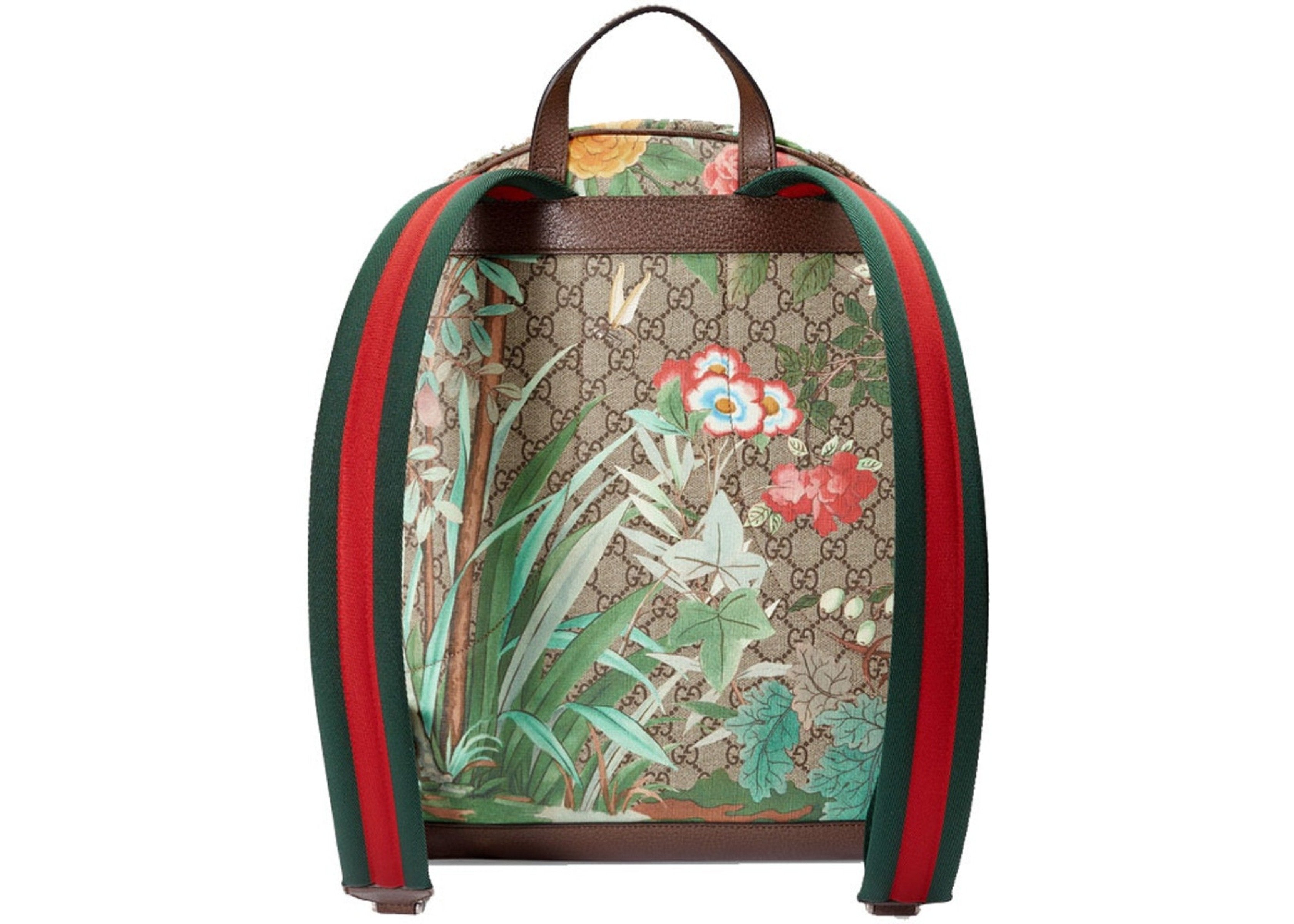 Gucci Tian GG Supreme Backpack for Women - Ebony/Beige Designer Luxury Backpack - Perfect for Travel, Work & Everyday Use