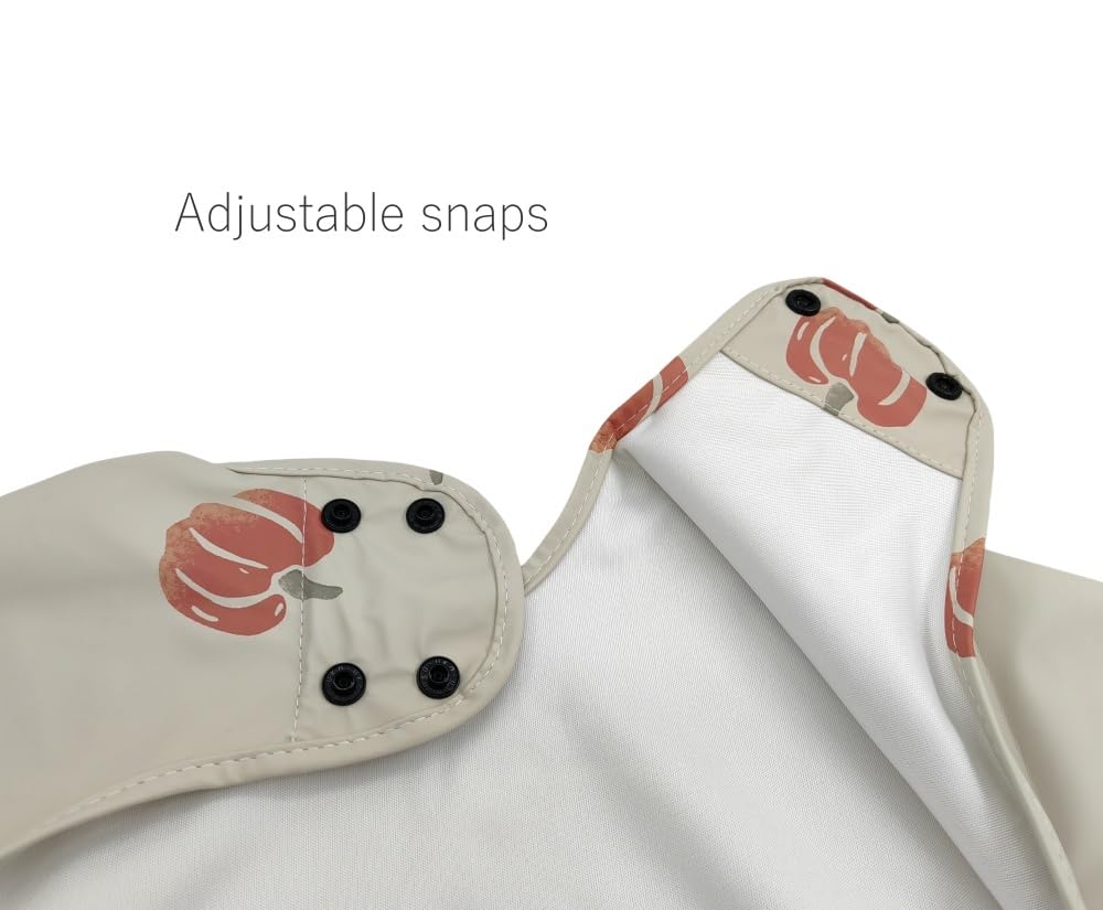 Waterproof Baby Bibs for Infants & Toddlers - Long Sleeve Feeding Bib with Food Catcher | Easy to Clean & Washable | Perfect for Messy Mealtime & Baby-Led Weaning