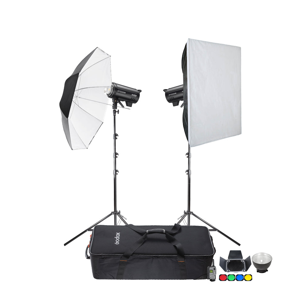 DP1000III V Dual Studio Flash Kit – Professional Photography Lighting for Portraits, Fashion & Product Shoots – Perfect for Studio, Outdoor & Event Photography