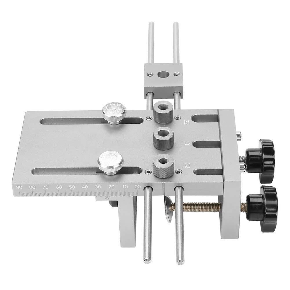 3 in 1 Self Centering Dowel Jig Kit - Adjustable Drill Guide with Clamp Board for Woodworking | Precision Drilling Tool for Cabinet Making, Furniture Repair & DIY Projects