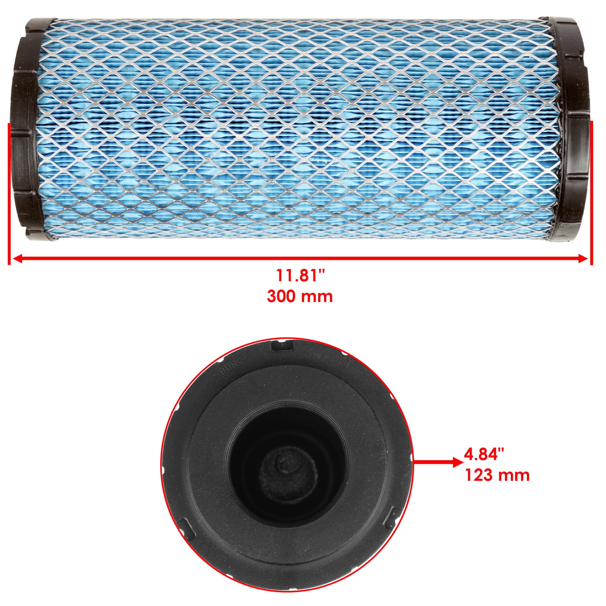 Caltric Standard Air Filter Replacement for Polaris 7082115 - Fits ATV, UTV & Off-Road Vehicles - Improved Engine Performance & Dust Protection