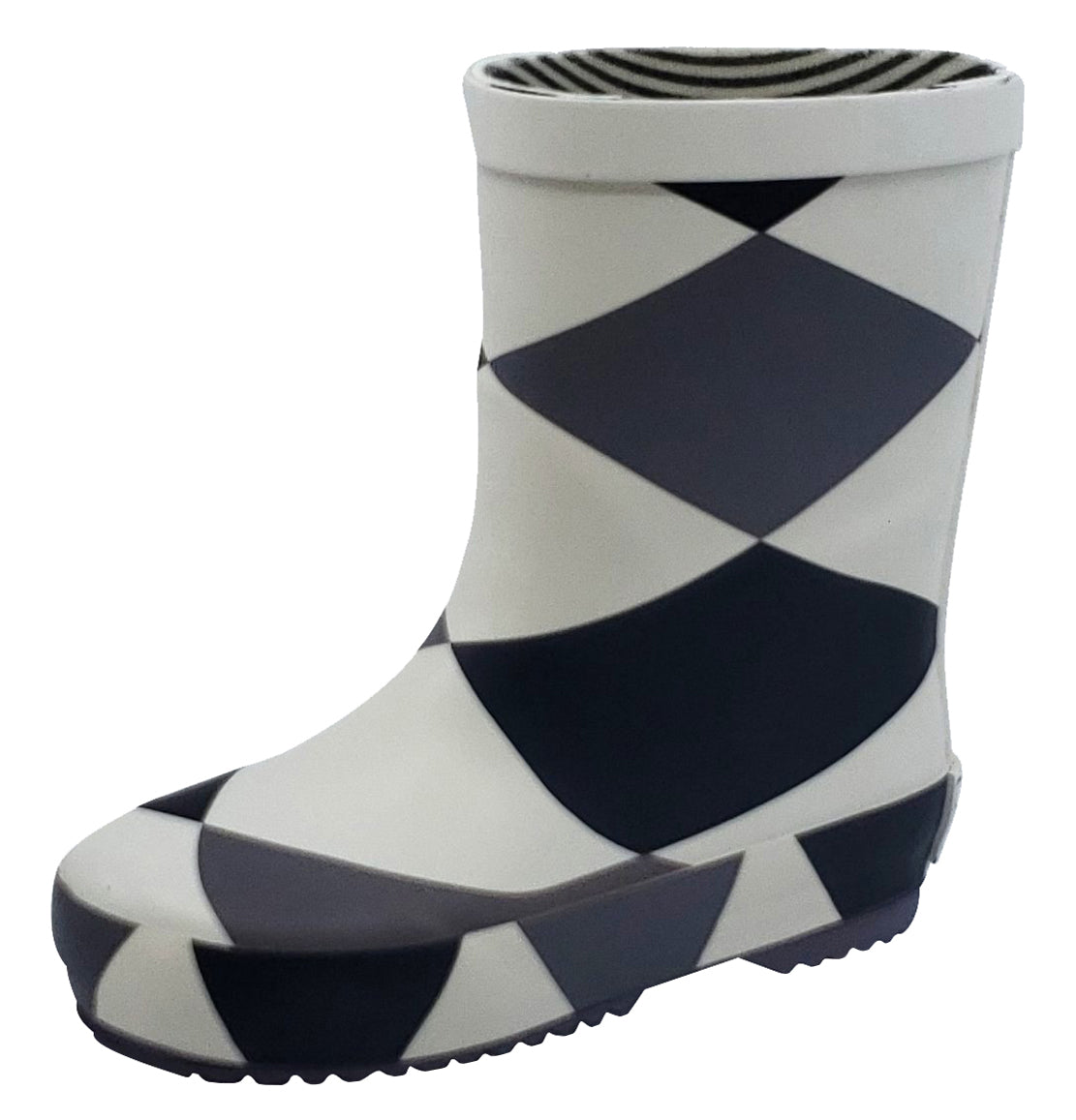 Boxbo Damier Kids' Rain Boots for Boys and Girls - Waterproof, Comfortable & Durable for Outdoor Play, Puddle Jumping & Rainy Day Adventures