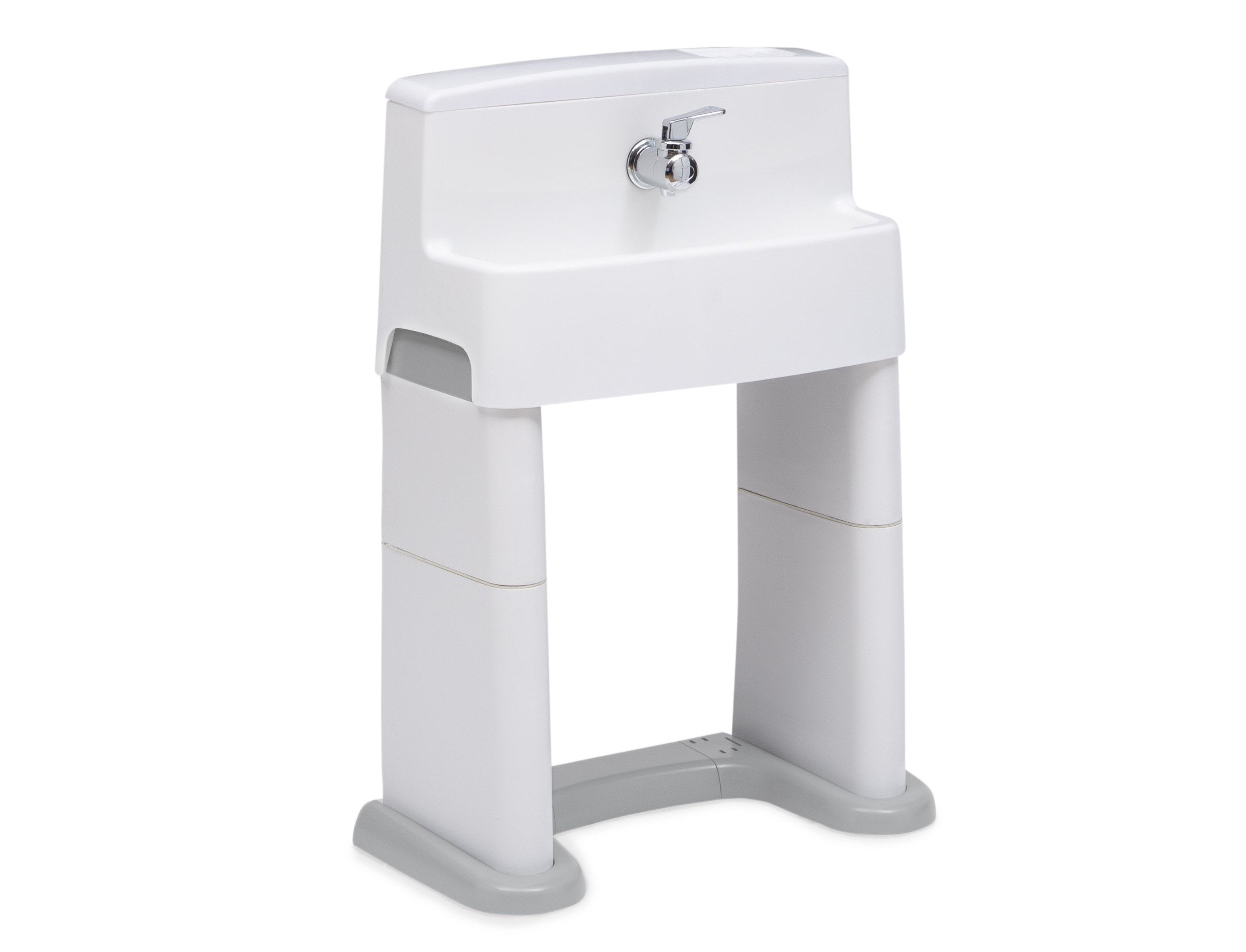 PerfectSize 3-in-1 Convertible Kids Sink, Step Stool & Bath Toy - Space-Saving Baby Bathroom Essentials for Toddler Play & Learning