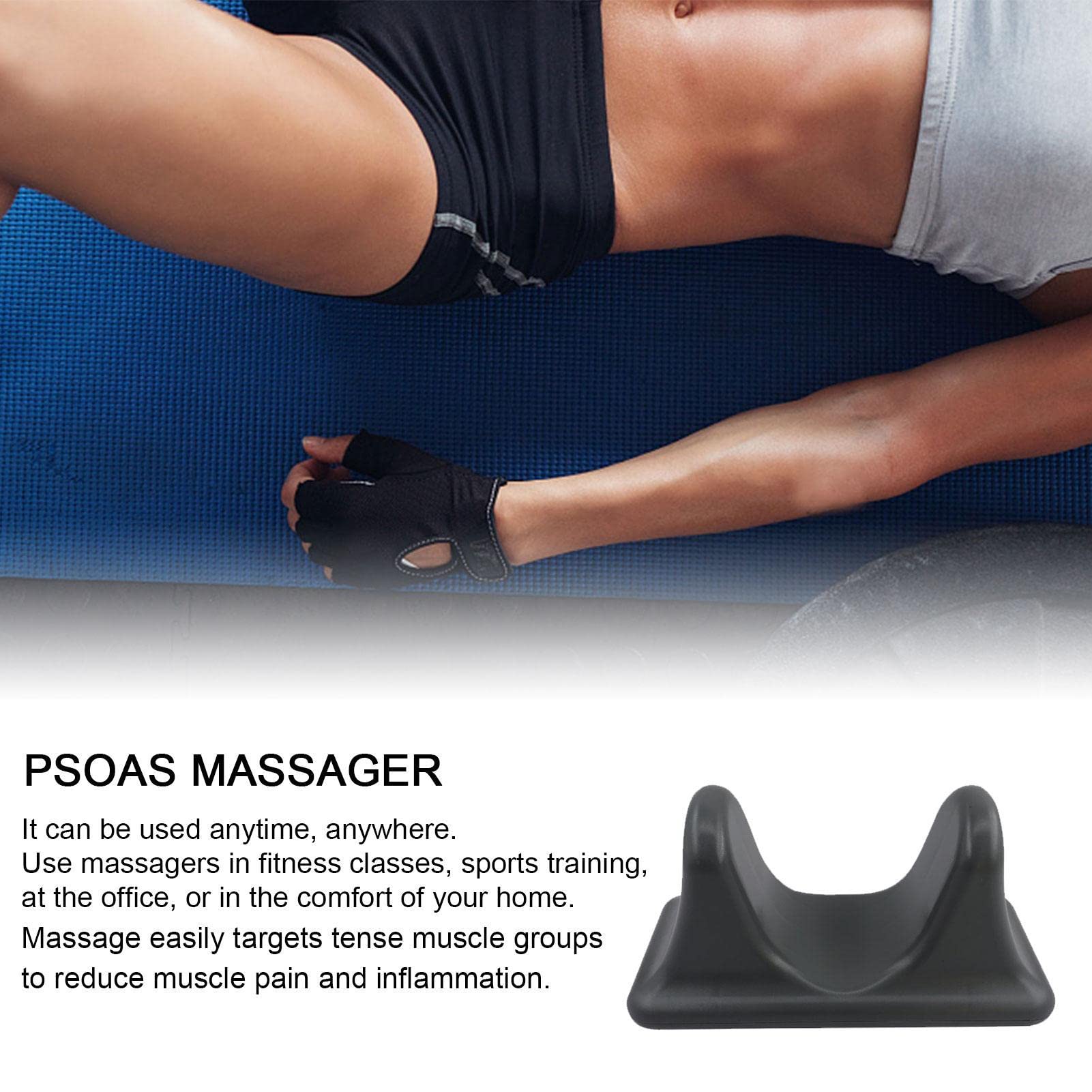 Psoas Muscle Release Tool - Deep Tissue Massager for Hamstring, Thigh, Back & Calf Pain Relief | Portable Body Muscle Relaxation Device for Athletes, Yoga & Post-Workout Recovery