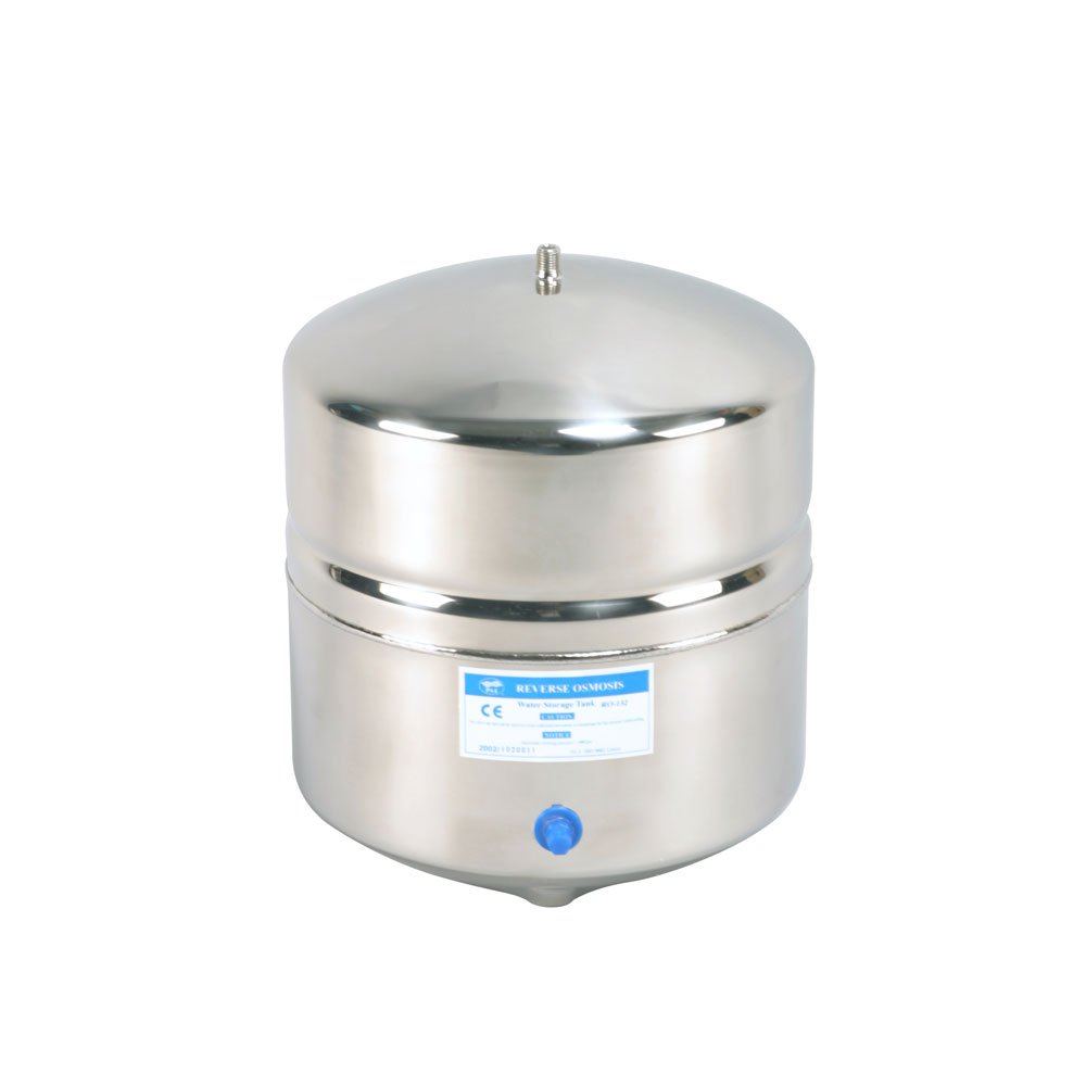 4.4 Gallon Stainless Steel Reverse Osmosis Water Storage Tank - RO System Pressure Tank for Home, Office, and Commercial Use