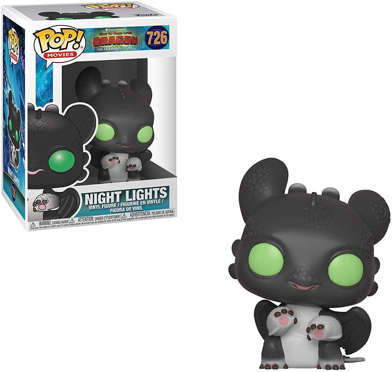 Funko Pop! Movies: How to Train Your Dragon 3 - Night Lights Collectible Figure | Perfect for Movie Fans & Collectors | Great for Display, Gifts, and Home Decor