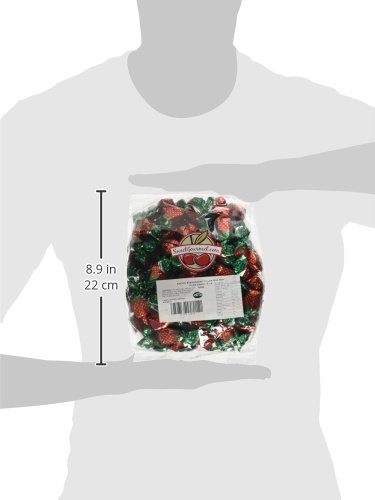 SweetGourmet Arcor Strawberry Bon Bons Filled Hard Candy - 2lb Bulk Bag | Delicious Strawberry Flavored Candies for Parties, Gifts & Office Snacks