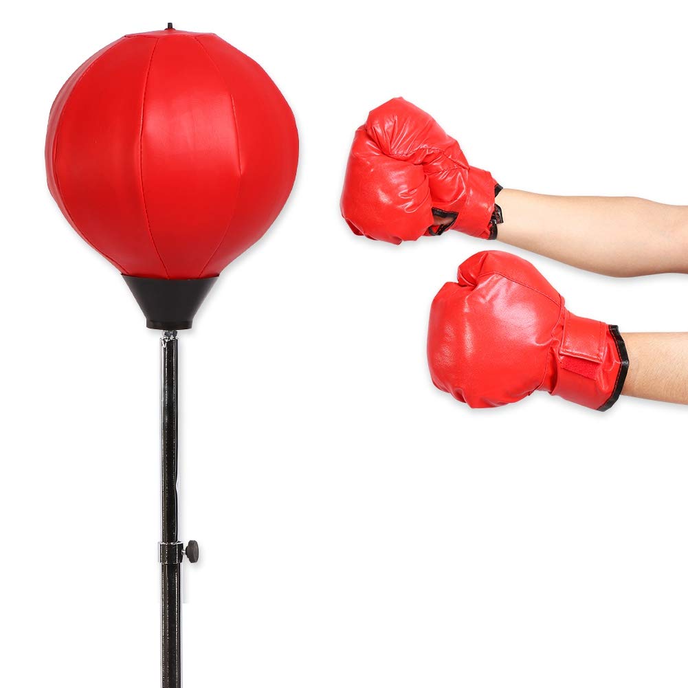 Zerodis Freestanding Punching Bag with Stand - Heavy Duty Boxing Punch Bag for Adults, Includes Speed Bag & Boxing Gloves - Perfect for Home Gym, Boxing Training & Fitness Workouts