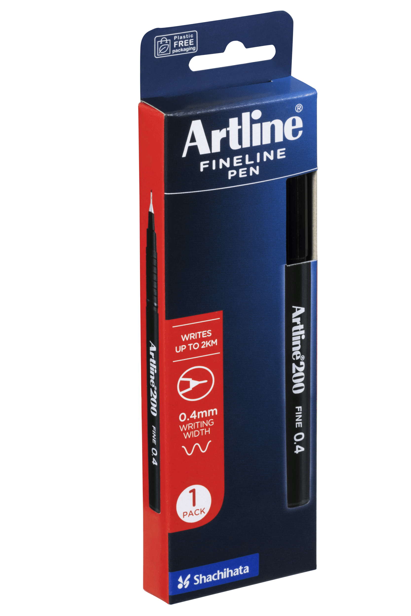 Artline 200 Fineliner Pen - Ultra Fine 0.4mm Black Ink Marker for Sketching, Drawing & Note Taking - Perfect for Artists, Students & Office Use