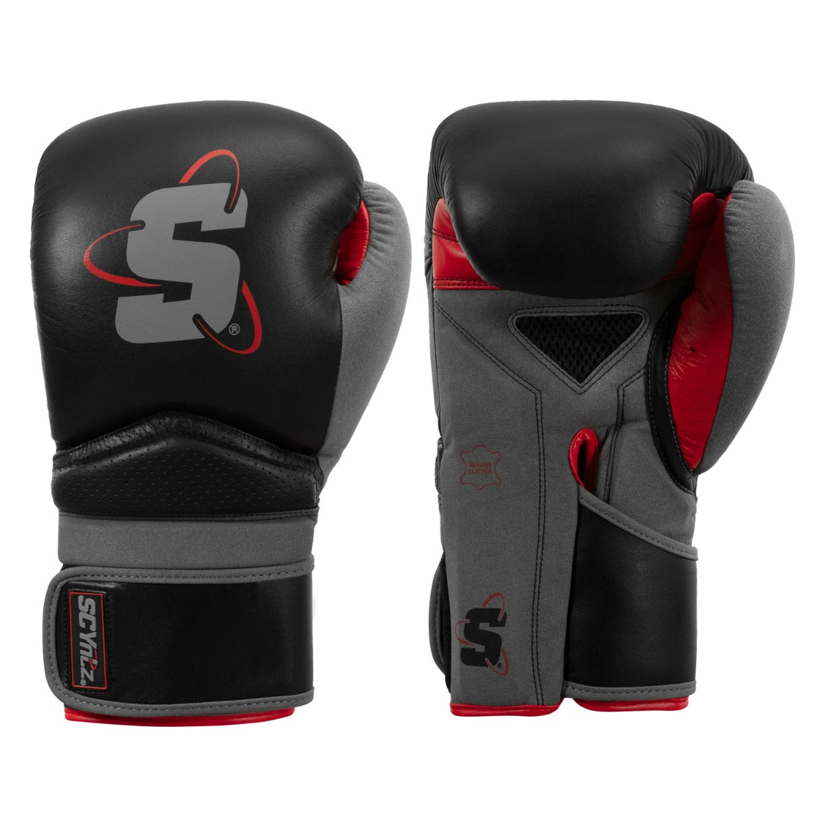 Premium Leather Boxing Gloves for Training - Professional Punching Bag Gloves for Men & Women - Ideal for Boxing, MMA, Kickboxing & Fitness Workouts