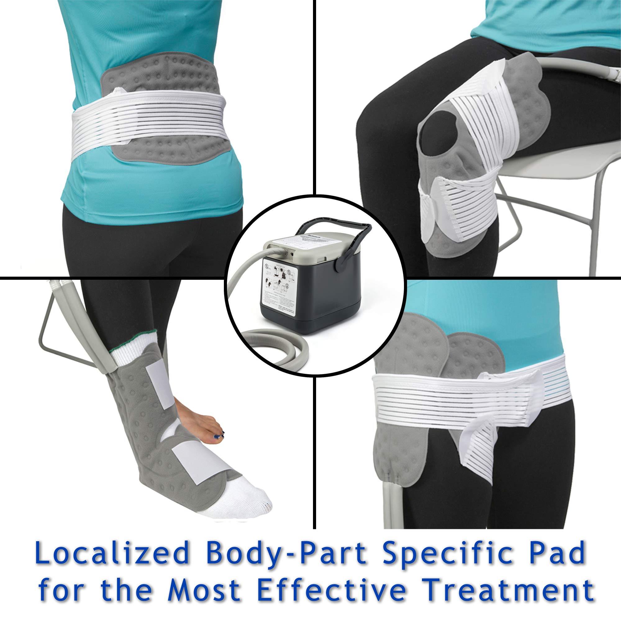 Ossur Cold Rush Compact Therapy Machine System with Large Shoulder Pad - Ergonomic, Adjustable Wrap for Pain Relief - Quiet, Lightweight Cryotherapy Freeze Kit Pump for Shoulder, Knee & Joint Recovery - Ideal for Post-Surgery, Sports Injuries & Arthritis
