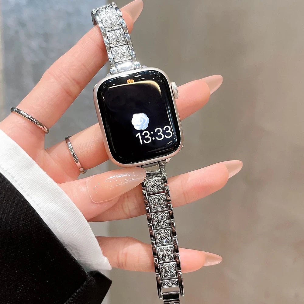EleganteSync Stylish Apple Watch Band for Women - Fashionable & Comfortable Replacement Strap for Workouts, Office & Everyday Wear