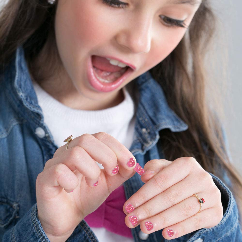 MISS NELLA WINTER GLITTER Nail Polish Set - 3 Colors (Sugar Hugs, Jazzberry Jam & Under the Sea) - Easy Peel Off, Water-Based, Non-Toxic Formula - Perfect for Kids & Teens - Great for Birthday Parties, Sleepovers & DIY Nail Art