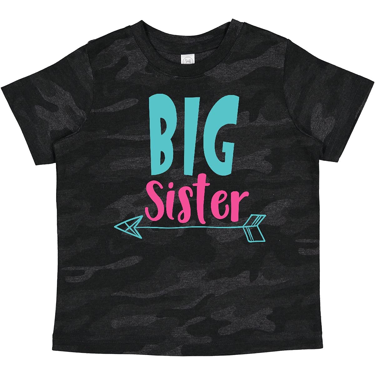 Inktastic Big Sister Older Sister Arrow Sibling Family Baby T-Shirt - Cute Matching Outfits for Sisters & Siblings