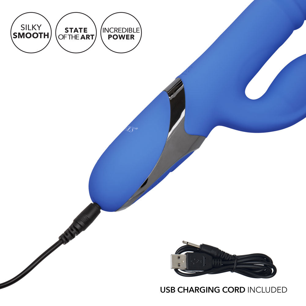 Enchanted Teaser Thrusting Rabbit Vibrator - Powerful Dual Stimulation G-Spot & Clitoral Massager for Women - Perfect for Solo Play & Couples Intimacy