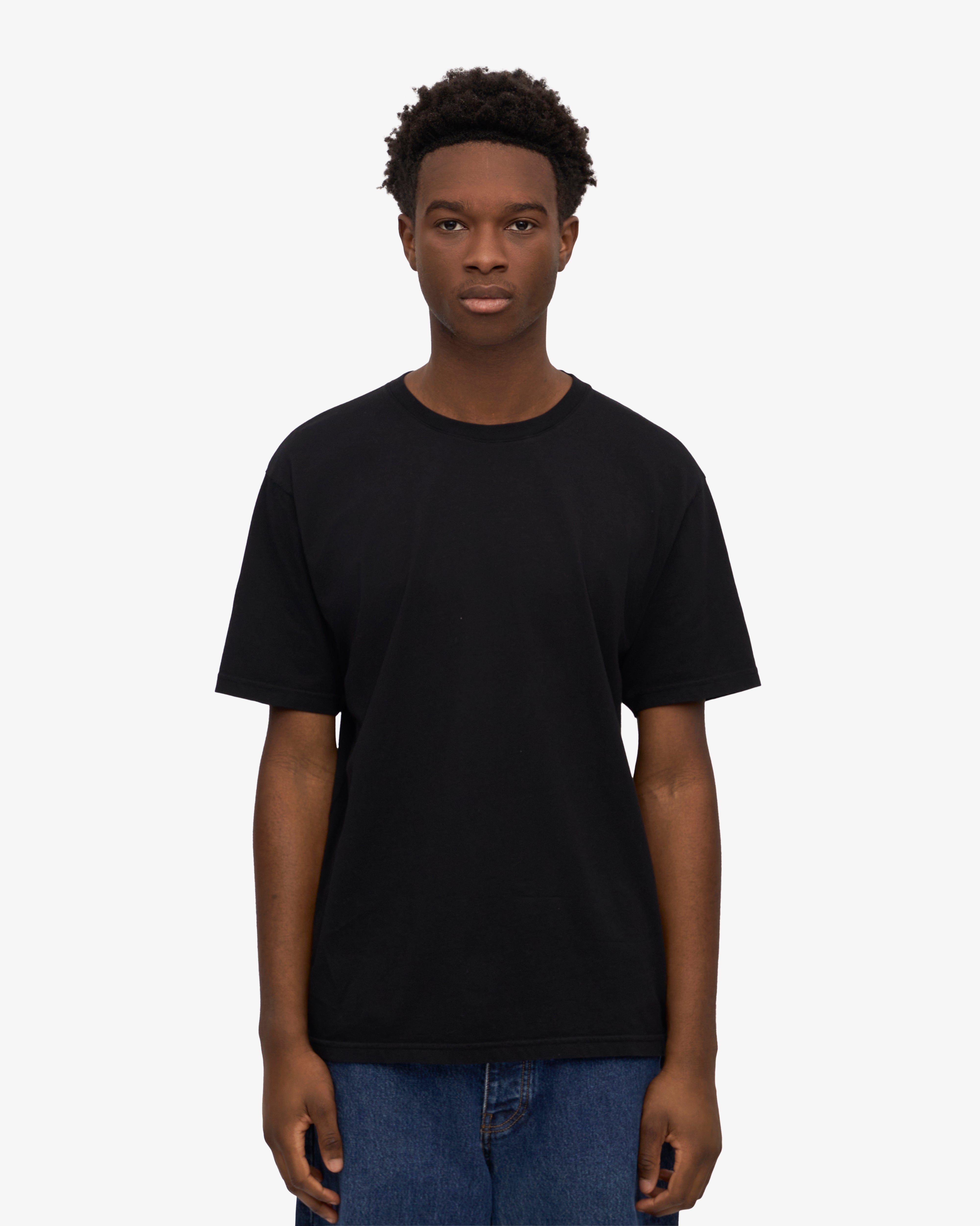 Classic Organic Cotton T-Shirt for Men & Women - Deep Black | Eco-Friendly & Comfortable Casual Wear for Everyday Outfits