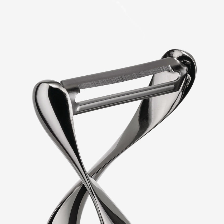 Alessi Sfrido Peeler - Premium Stainless Steel Vegetable Peeler for Effortless Peeling | Perfect for Potatoes, Carrots, and Fruits | Ideal for Home Kitchens and Professional Chefs