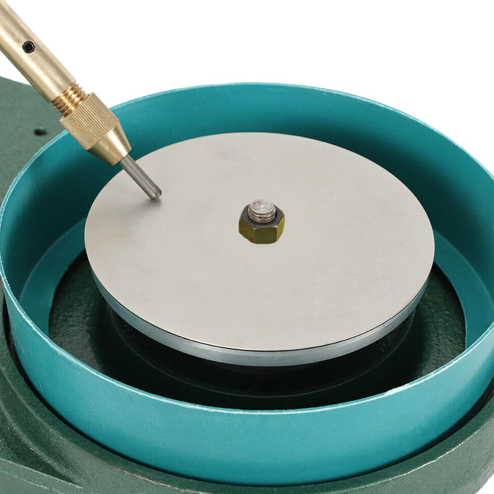 Professional 180W Gem Faceting Machine - 110V Jade Grinding & Polishing Tool for Jewelry Making, Rocks & Bench Work with 6-Inch Polishing Disc (2800 RPM) - Perfect for Lapidary, Gem Cutting & DIY Jewelry Crafting