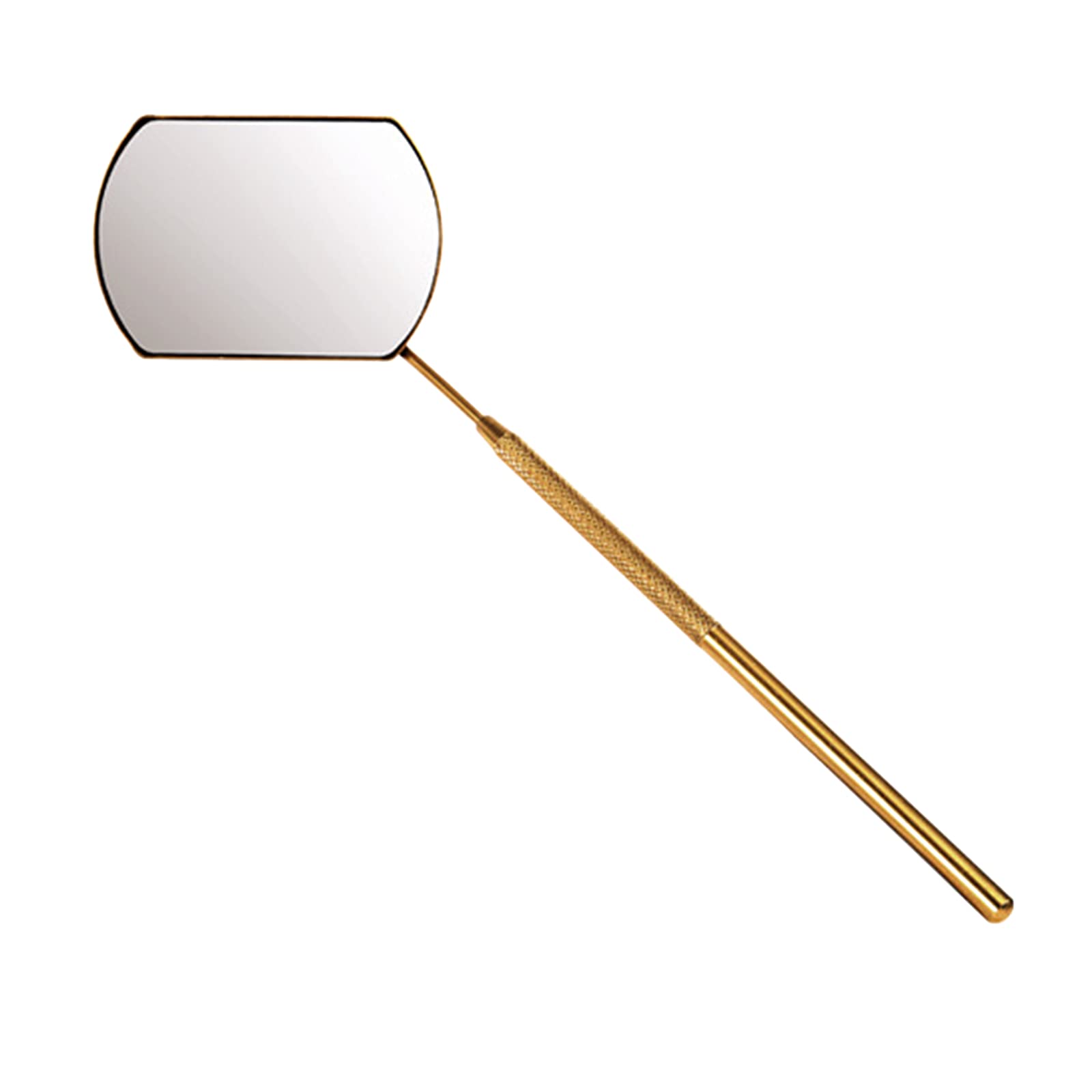 Professional Stainless Steel Mirror for Eyelash Extension Application - Golden Finish | Perfect for Lash Artists, Beauty Salons & Home Use