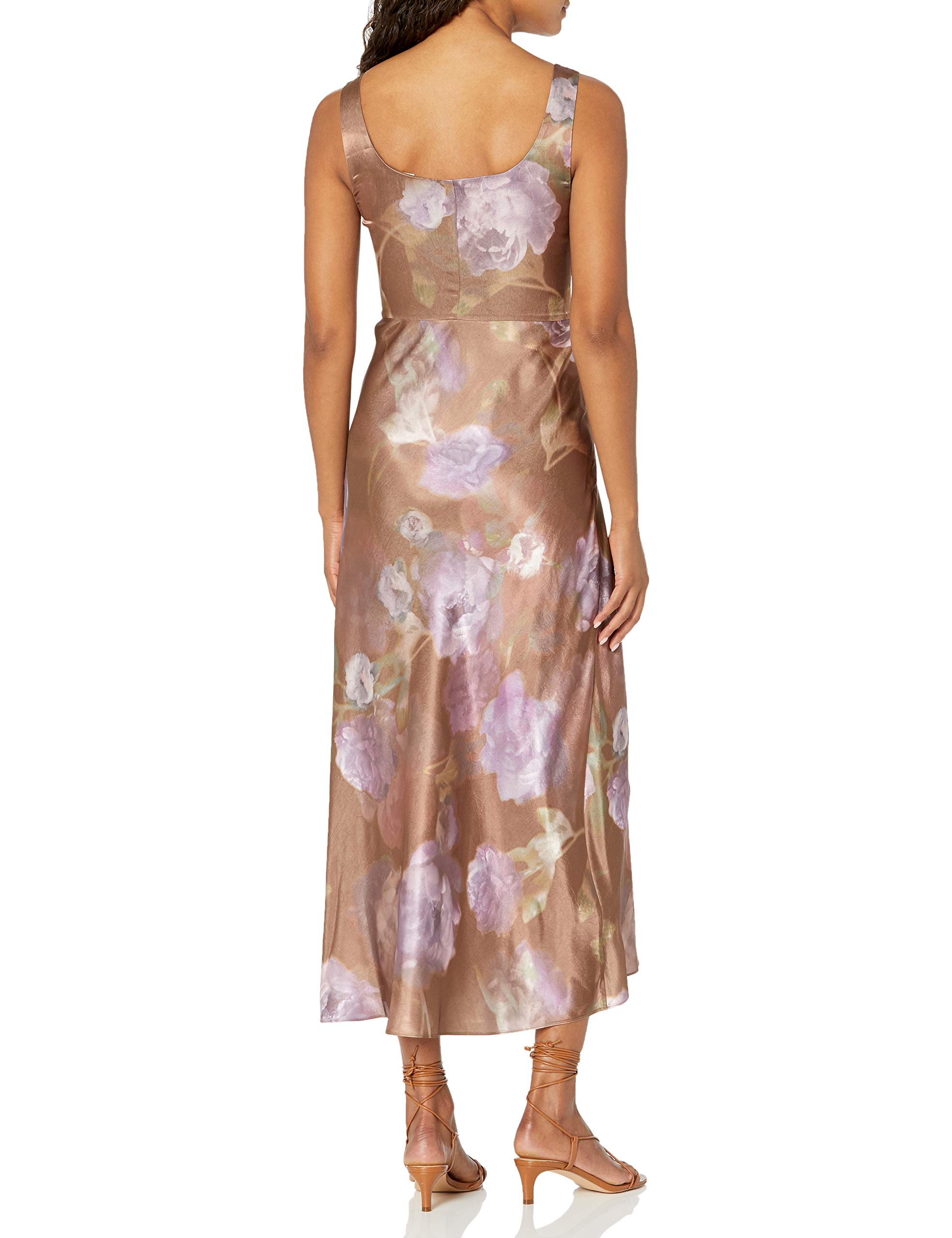 Vince Women's Night Garden Square Neck Slip Dress - Elegant Evening Gown for Parties, Weddings & Date Nights