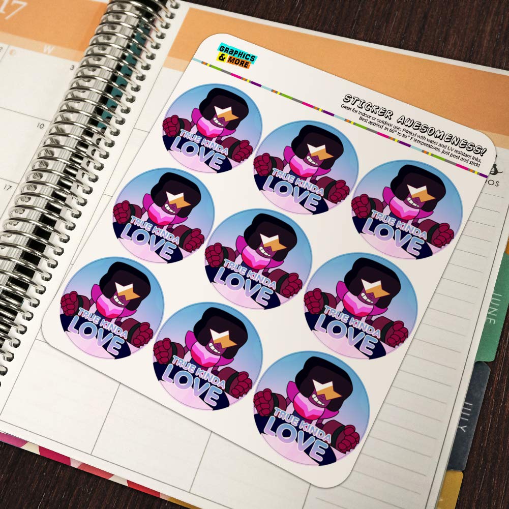 Steven Universe Garnet True Kind of Love Planner Stickers - Scrapbooking, Journaling, DIY Crafts, Bullet Journal Supplies for Fans & Collectors