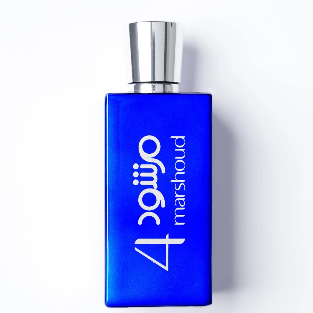 Marshoud 4 Blue Eau de Parfum for Men - 100ml Bottle | Fresh & Woody Fragrance for Daily Wear, Office & Special Occasions