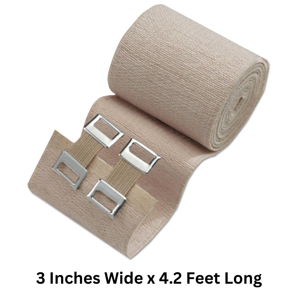 3M Ace Elastic Bandage with EZ Clip - Self-Adhering Wrap for Sprains, Strains & Sports Injuries - First Aid & Athletic Support for Ankles, Wrists & Joints