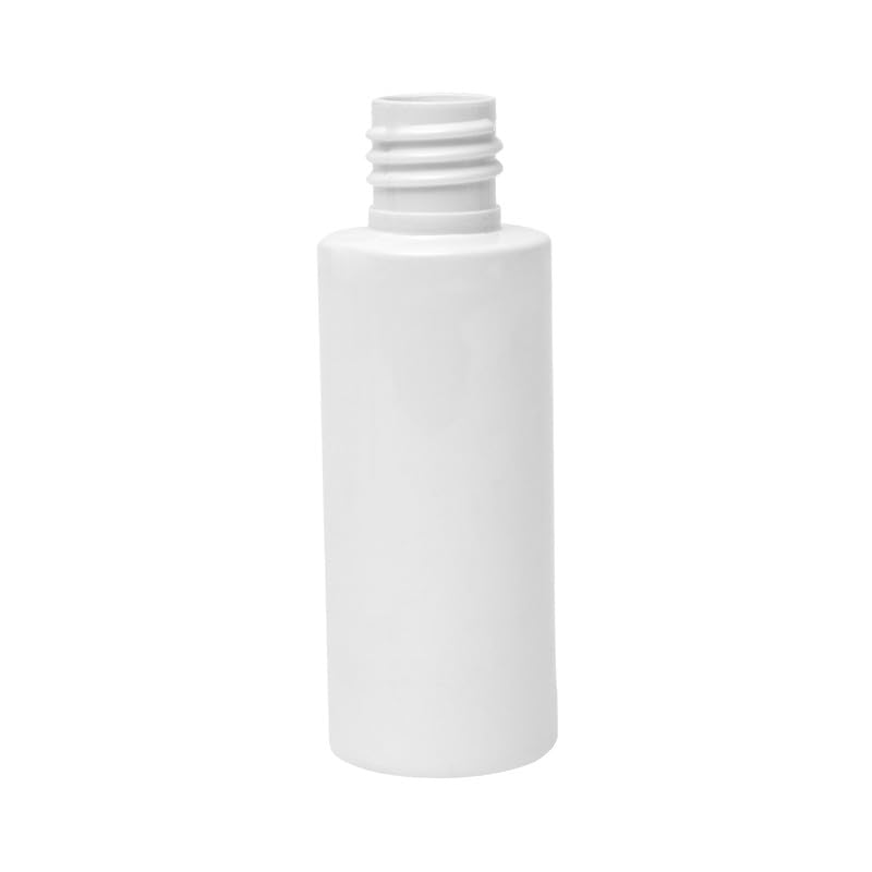 Round White HDPE Plastic Bottles 50ml (Pack of 4) with Flip-Top Cap - Leakproof Travel Containers for Essential Oils, Serums, DIY Skincare, Cosmetics - Perfect for Home Use & Travel Accessories