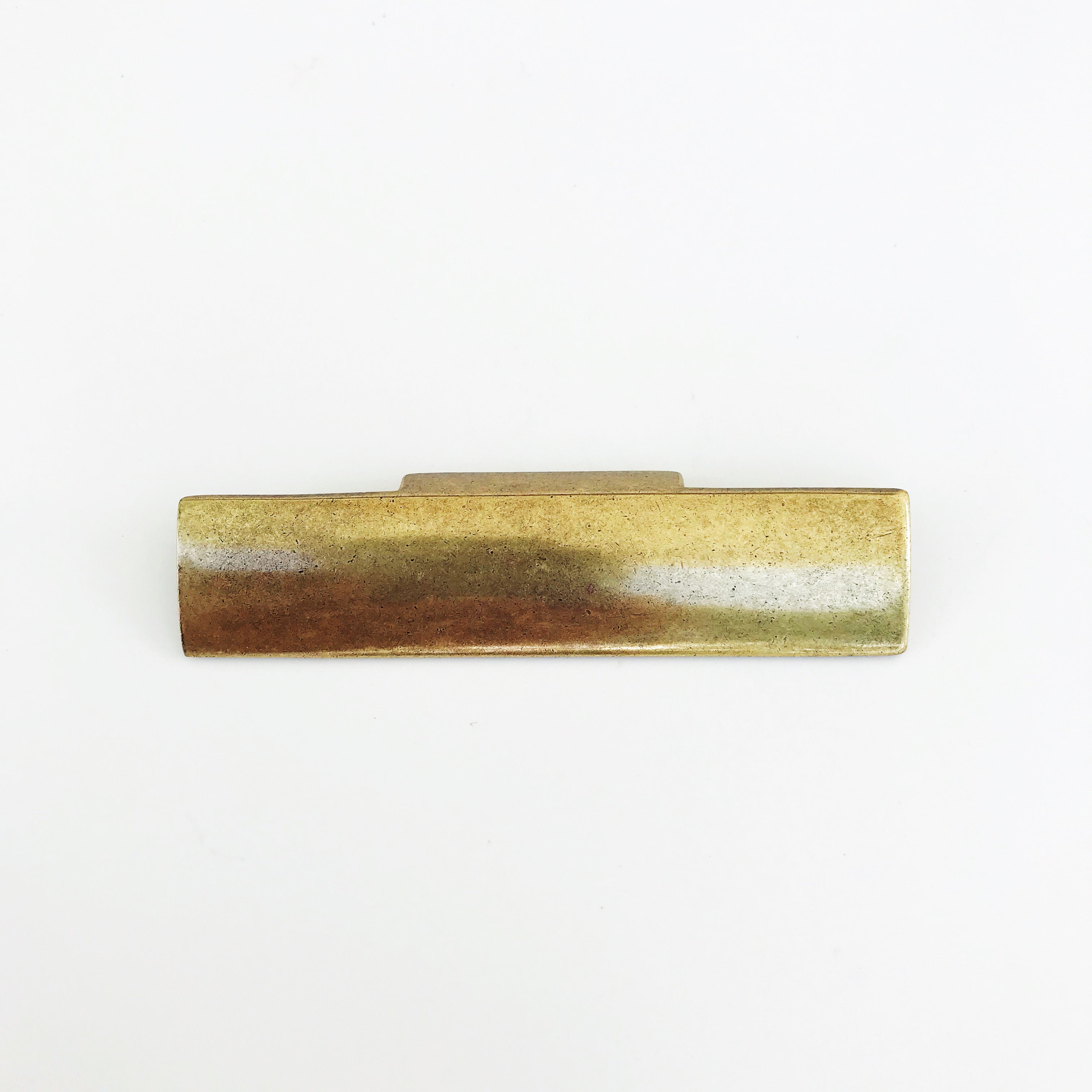 Vintage Aged Brass Rectangular Drawer Pulls - Cabinet Handles for Dressers, Kitchen Cabinets & Furniture (Set of 10) - Durable & Stylish Hardware for Home Renovation & DIY Projects