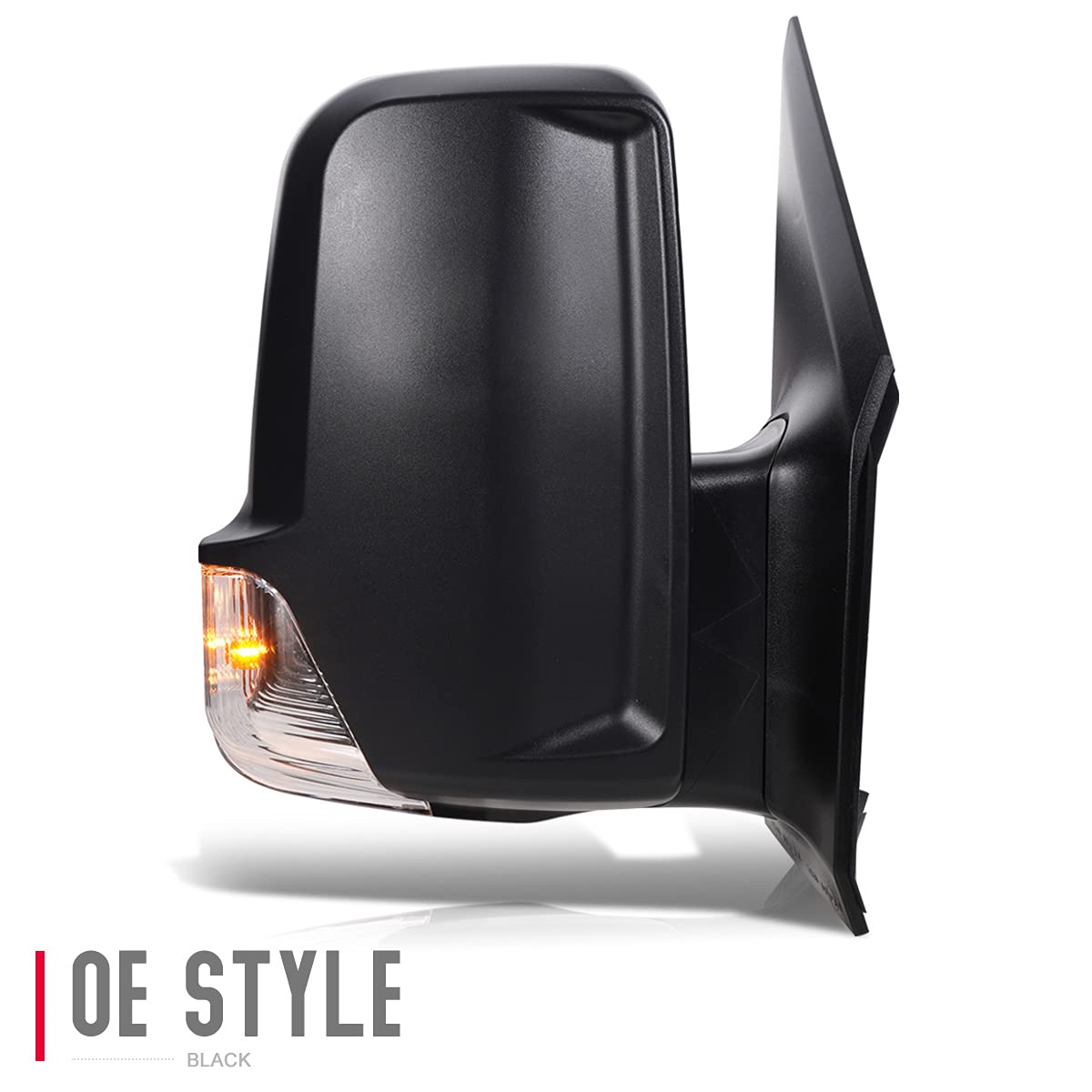 DNA Motoring OEM-MR-MB1321114 Heated Power Side Mirror with Turn Signal & Blind Spot Glass - Compatible with 2006-2014 Mercedes-Benz Sprinter - Perfect for Winter Driving & Enhanced Safety