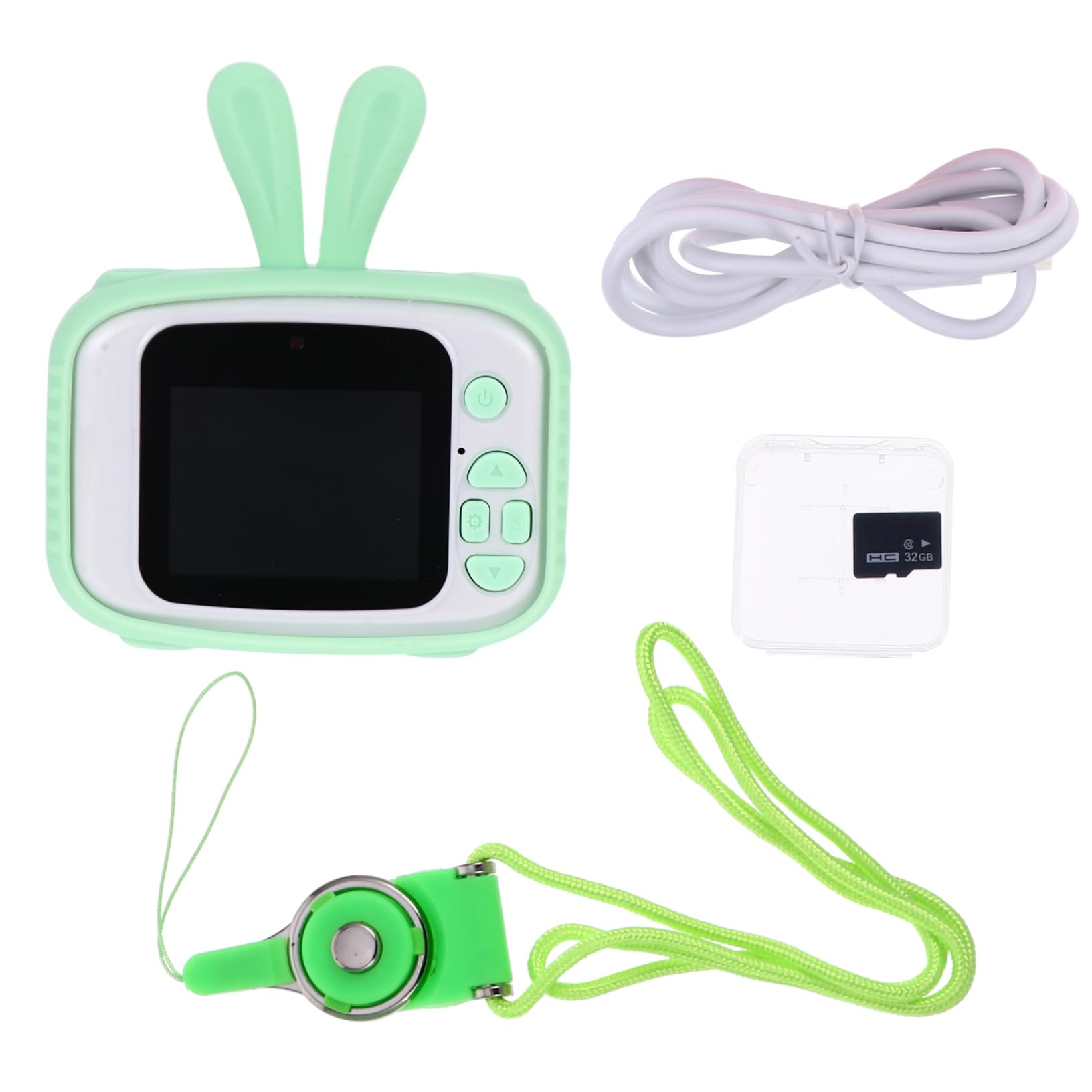 Totority Kids Digital Camera - 2 Pack Children's Selfie Camera with Rabbit Design, Easter Birthday Gift for Toddlers & Boys Girls - Portable Plastic Electronic Toy for Travel, Parties & Outdoor Adventures