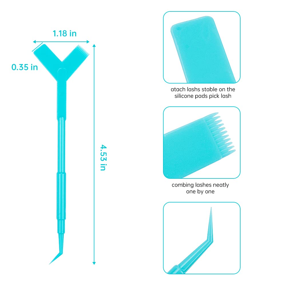 Premium Eyelash Brush Set - 50pcs Blue Lash Lift & Extension Cleanup Brushes for Professional Makeup Artists & DIY Beauty Enthusiasts | Perfect for Salon, Home Use & Travel Makeup Kits