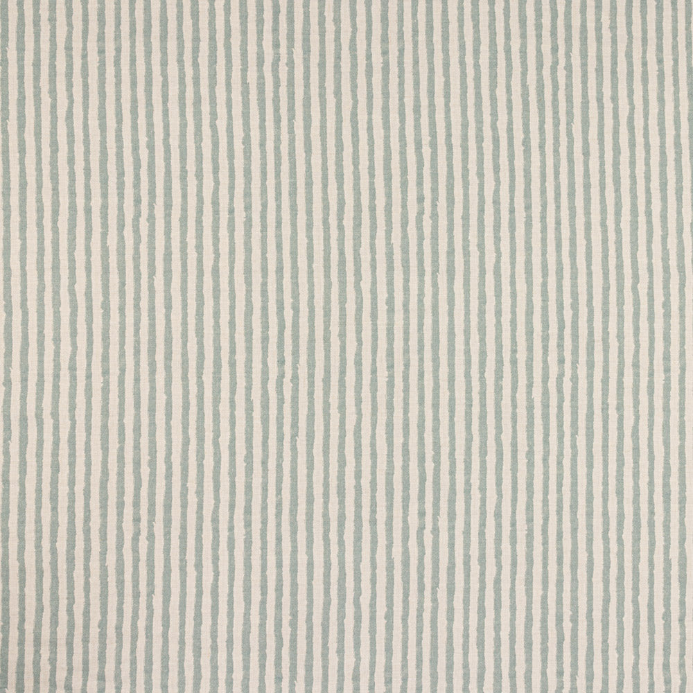 Waverley Stripe Linen Throw Pillow Cover - Teal Blue Decorative Cushion Case for Sofa, Bed, Living Room & Home Decor