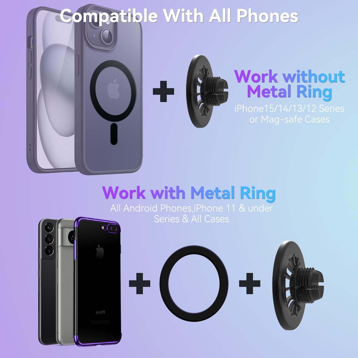 BEHAVE Magnetic Phone Holder for Nissan Rogue 2014-2020 - Universal Car Vent Mount Compatible with MagSafe, iPhone & All Smartphones - Perfect for Hands-Free Navigation & Safe Driving