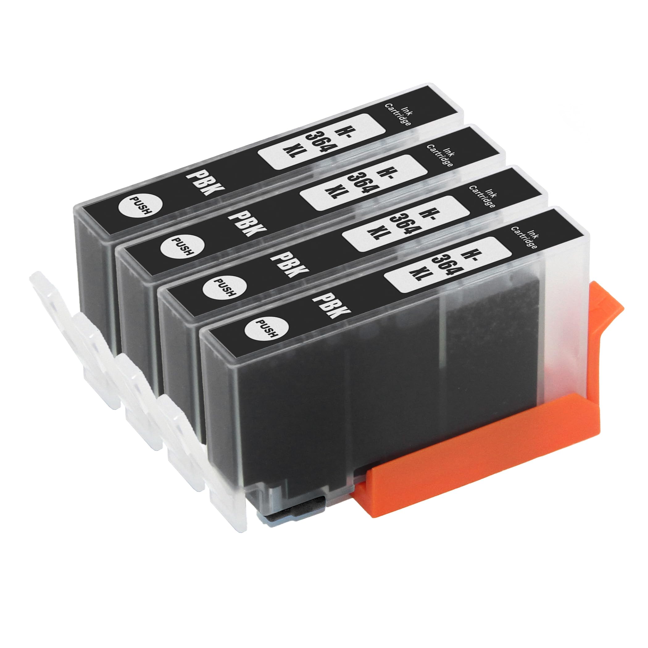 Compatible HP 364 XL (HP364PBk) Photo Black Ink Cartridges - 4 Pack for HP Photosmart Printers | High-Quality Non-OEM Replacement | Perfect for Home Office Printing, Photo Projects & School Assignments