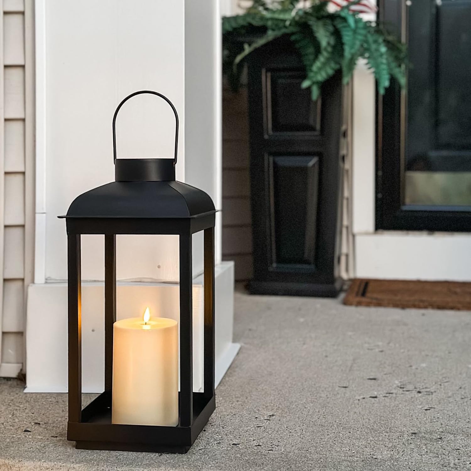 Solar Powered Outdoor Candle Lantern - 15