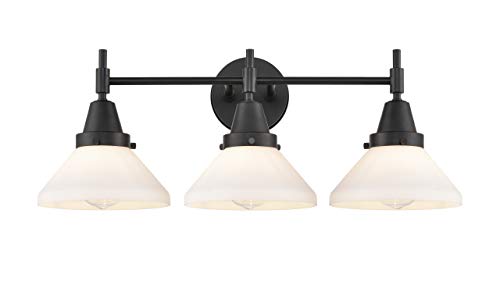 Innovations 447-3W-BK-G4471 3-Light Black Bathroom Vanity Light Fixture - Perfect for Modern Bathroom, Master Bath, or Powder Room Lighting Upgrade