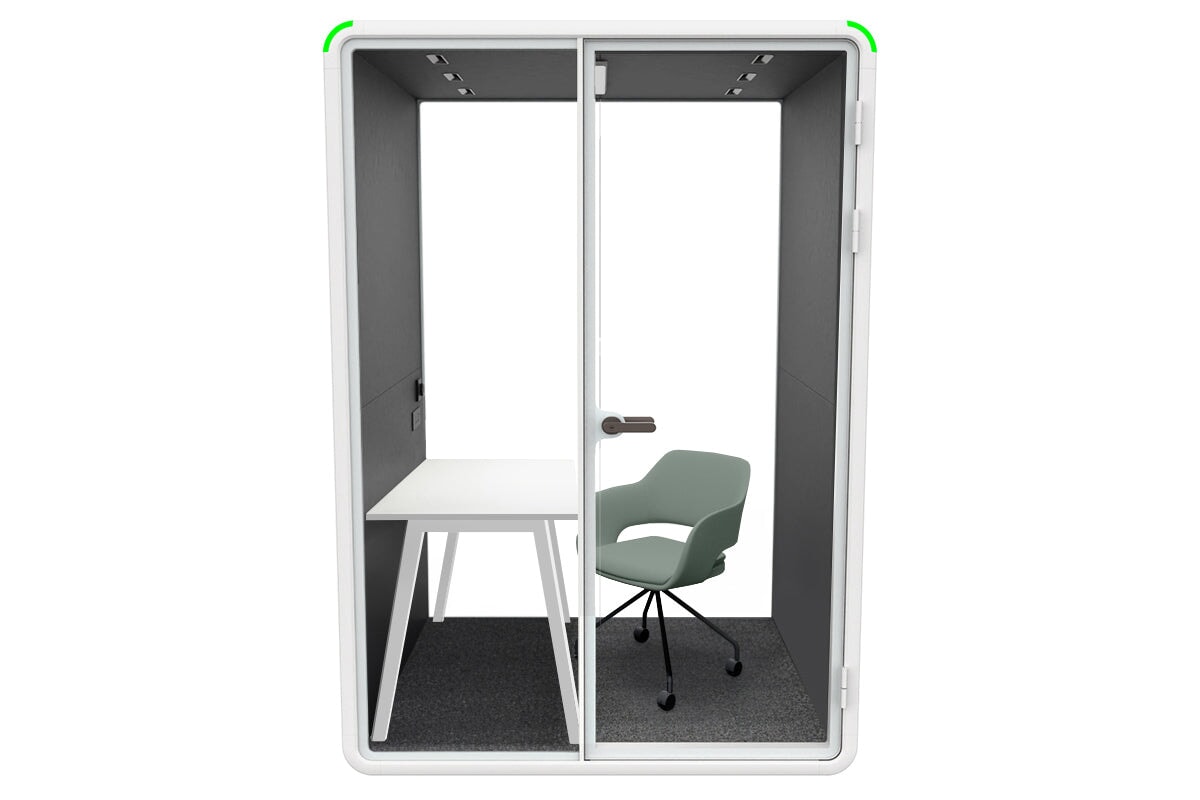 Soundproof Nest Room Booth with Quadro A Table & Echo Panel - Perfect for Home Office, Podcasting, and Recording Studios