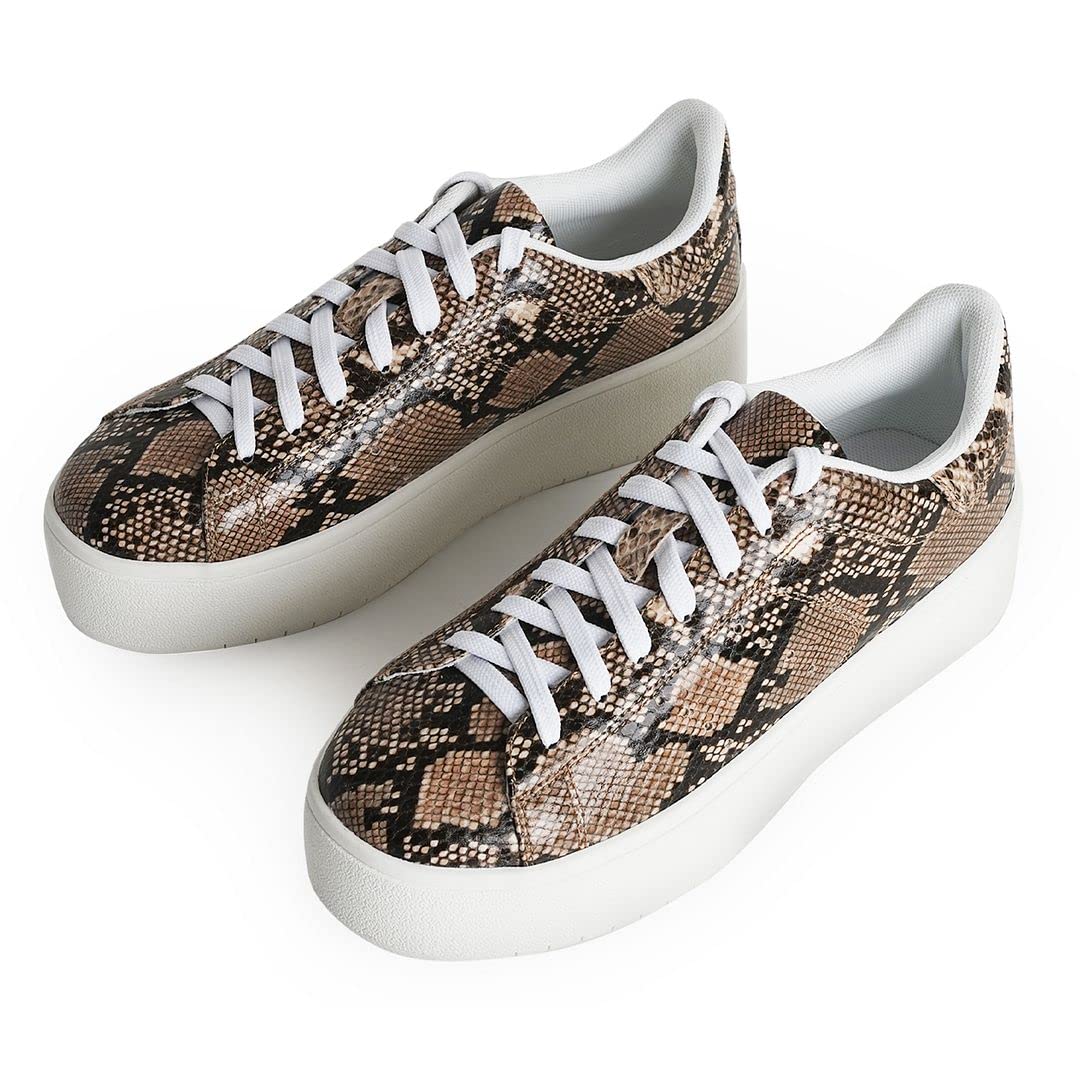 J.Adams Women's Hero Platform Sneakers - Stylish Casual Lace-Up Fashion Tennis Shoes for Walking, Running & Everyday Wear