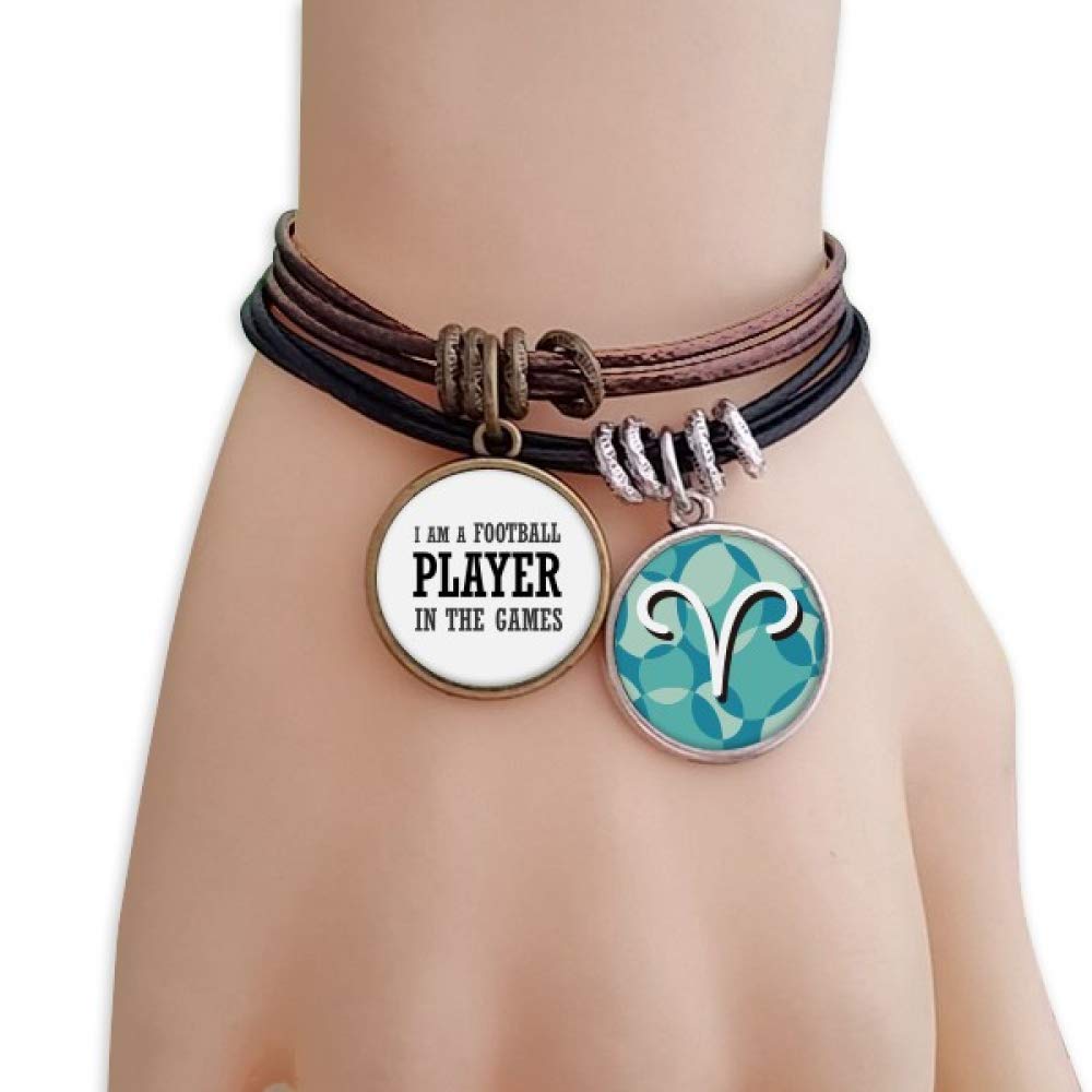 YaoX Football Player Bracelet - Durable Rope Wristband for Aries Athletes, Perfect for Training, Matches, and Outdoor Sports