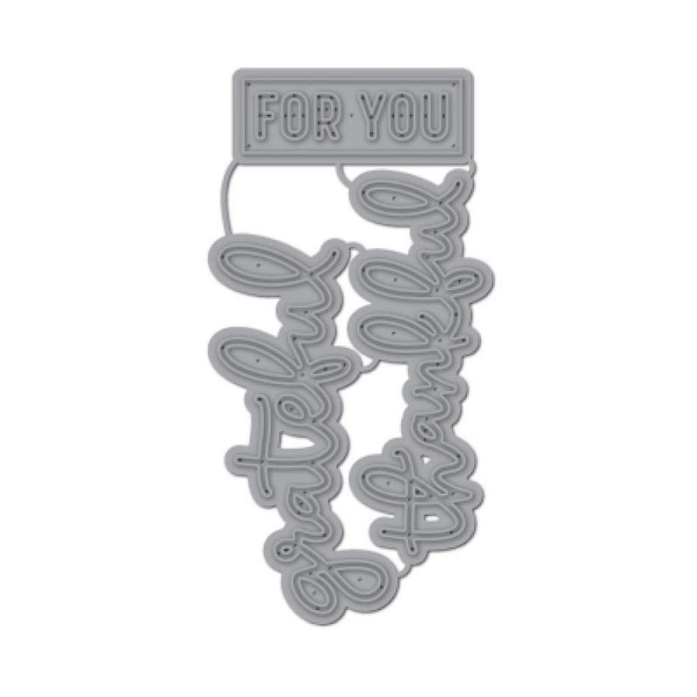 Grateful Thank You Letter Metal Cutting Dies - DIY Scrapbooking Embossing Stencils for Photo Albums, Invitation Cards & Christmas Wishes - Perfect for Handmade Greeting Cards, Wedding Invitations & Holiday Crafting Projects